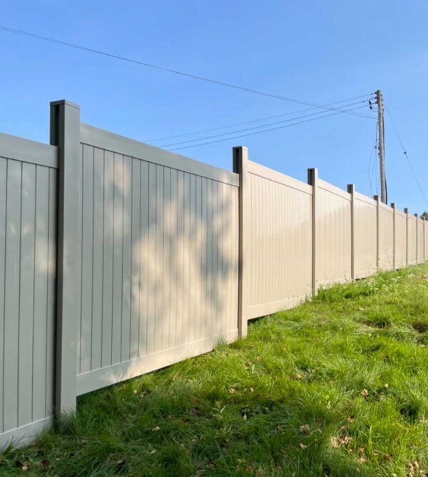 Tan-Vinyl-Fence-Panels-Vinyl-Fence-Panels-installed-in-Toronto