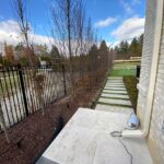 Aluminum Modern Picket Fence Panels-Aluminum Fence Panels-Aluminum Fence Panels installed in Richmond Hill