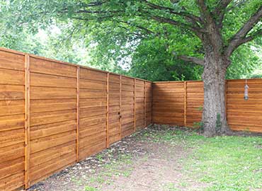 Horizontal Wood Fence
