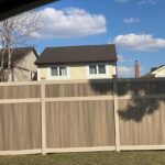 Taupe or teak Vinyl Fence Panels-Vinyl Fence-Vinyl Privacy Fence Installed in Burlington