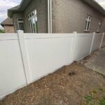 White Vinyl Fence Panels-Vinyl Fence-Vinyl Privacy Fence Installed in King City