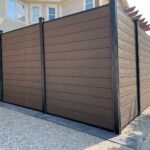 Composite Woodgrain Privacy Fence installed in Oakville