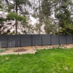 Privacy Composite Fence- Dark grey Composite Fence-Composite Privacy Fence -Woodgrain Composite Fence installed in Toronto