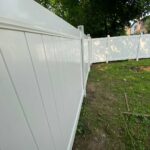 Privacy Vinyl Fence-White Vinyl Fence -White Vinyl Privacy Fence-Pvc Fence-Plastic Fence installed in Richmond Hill