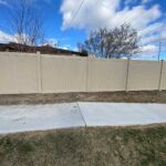 Vinyl Fence Privacy- Tan Vinyl Privacy Fence-Pvc Fence-Plastic Fence installed in Toronto