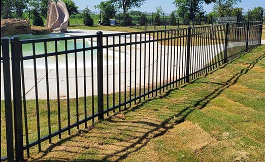 Residential wrought iron fence